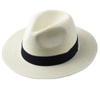 Men's Panama Straw Summer Hat Wide Brim Lightweight