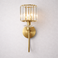 Cylindrical Crystal Wall Sconce