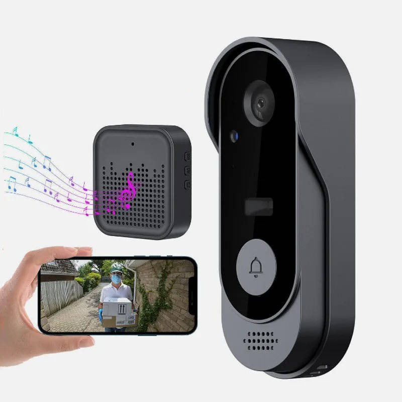 Smart Wireless Video Doorbell with Motion Detection and Night Vision