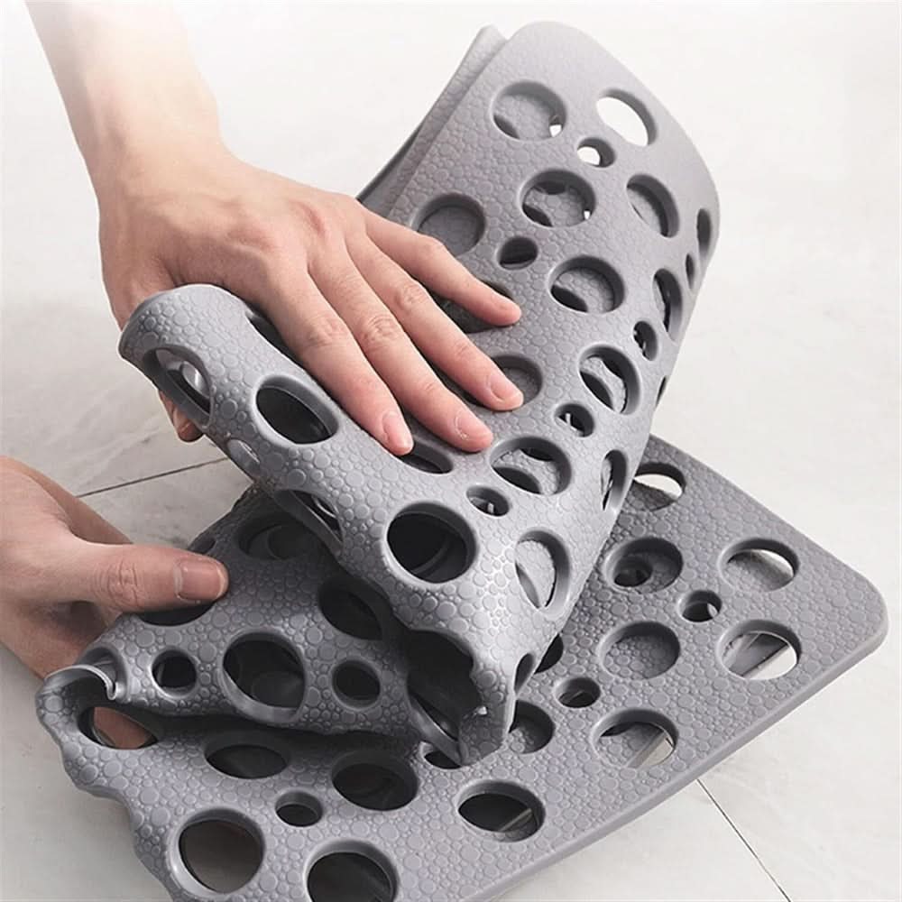 GripFlow Non Slip Shower Mat with Suction Cups for Bathtub and Shower