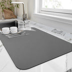 DryNest Water Absorbent Kitchen Drying Mat for Dishes and Glassware