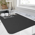 DryNest Water Absorbent Kitchen Drying Mat for Dishes and Glassware