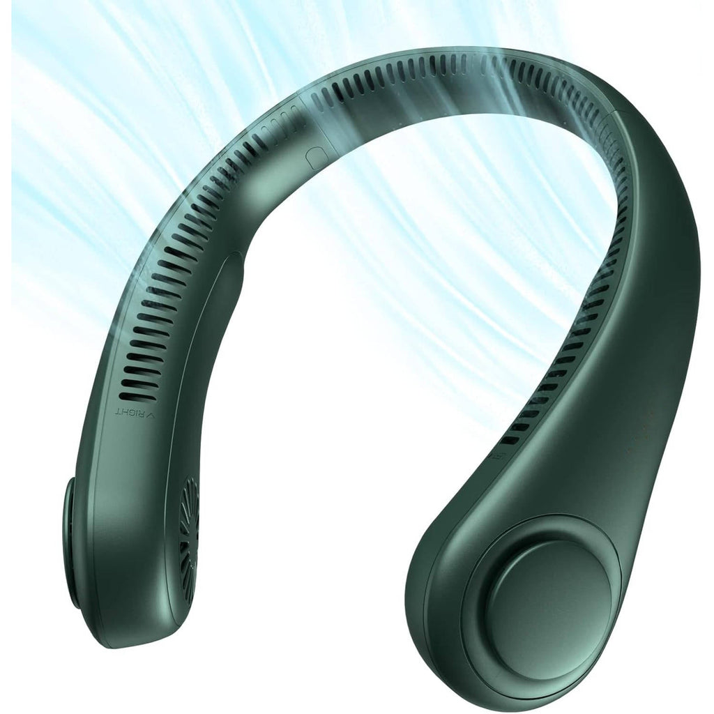 CoolNeck Wearable Air Circulation Fan - Hands Free, 5 Speed Settings