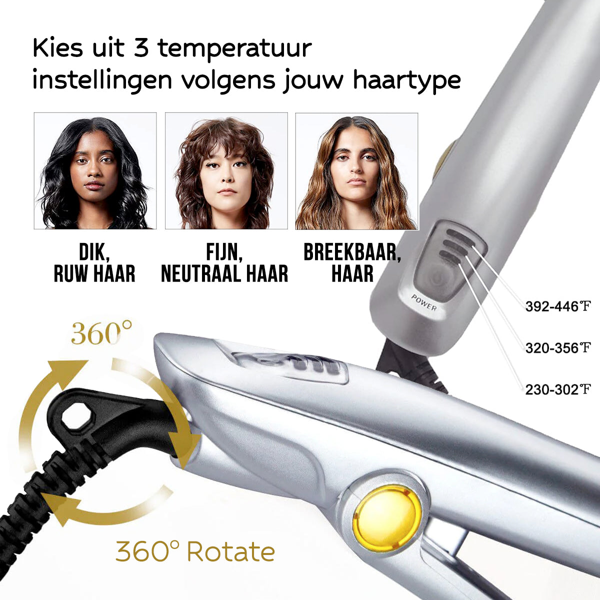 StyleFusion 2 in 1 Hair Styler Curling and Straightening Tool