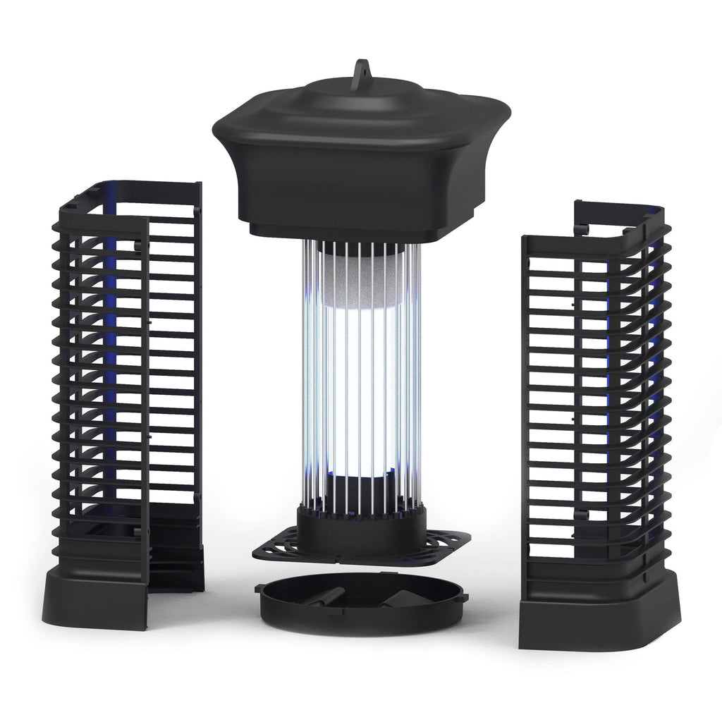 UV Grid Flying Insect Eliminator with Steel Grid and Removable Insect Trap