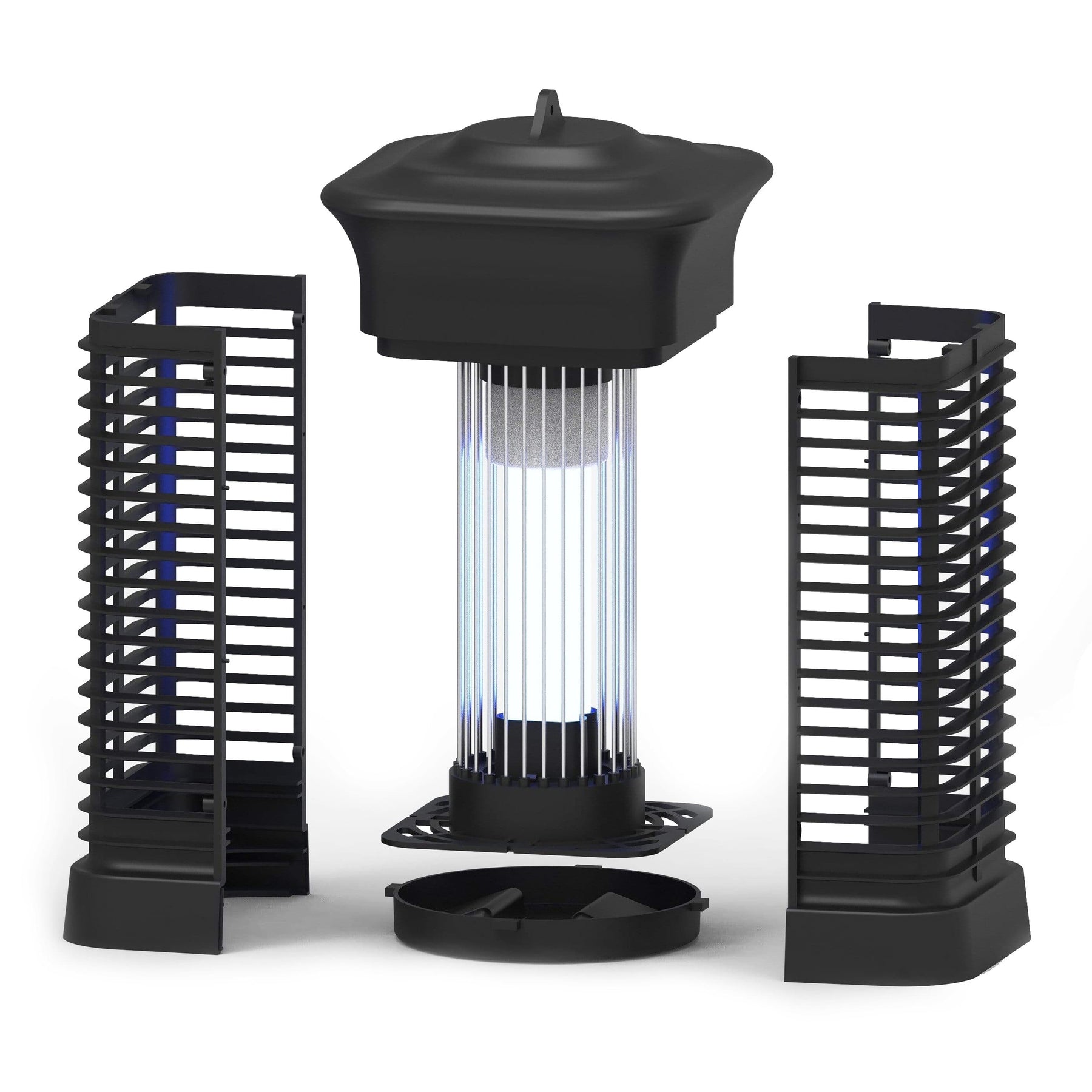 UV Grid Flying Insect Eliminator with Steel Grid and Removable Insect Trap