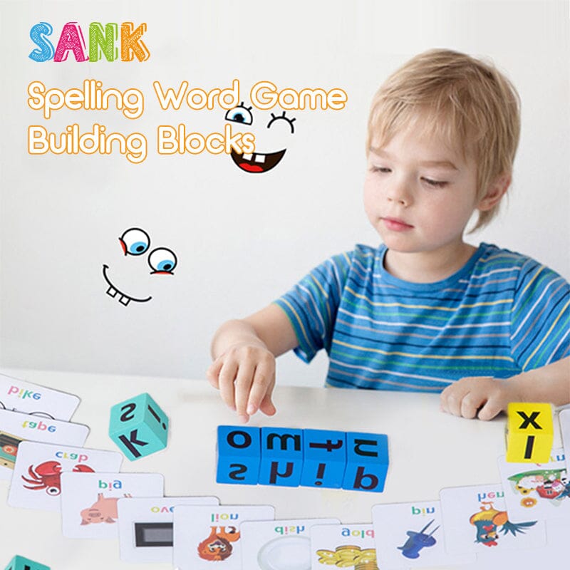 Early Learner Wooden Letter Matching & Spelling Set with Cards and Puzzles
