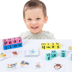Early Learner Wooden Letter Matching & Spelling Set with Cards and Puzzles