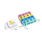 Early Learner Wooden Letter Matching & Spelling Set with Cards and Puzzles
