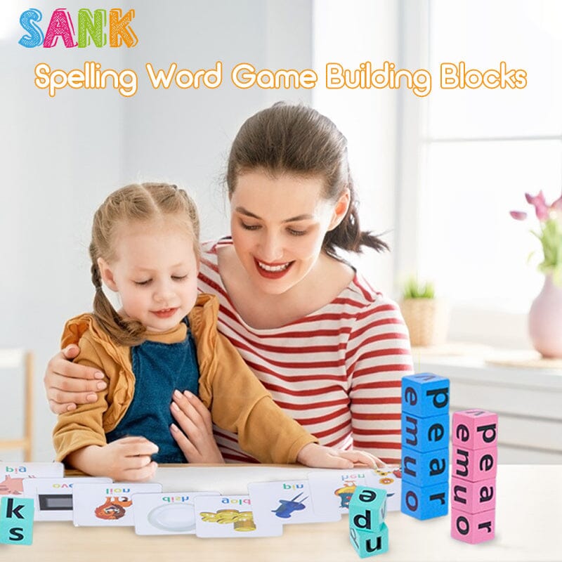 Early Learner Wooden Letter Matching & Spelling Set with Cards and Puzzles