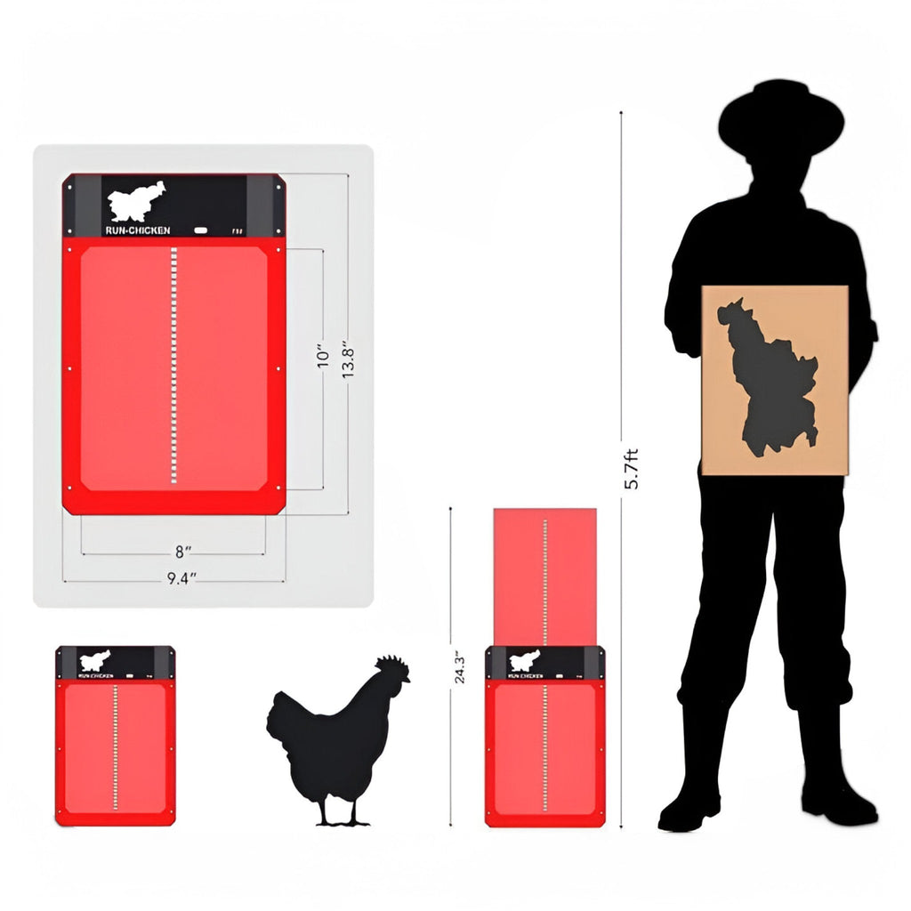 CoopGuard Automatic Chicken Coop Door with Light Sensor Control