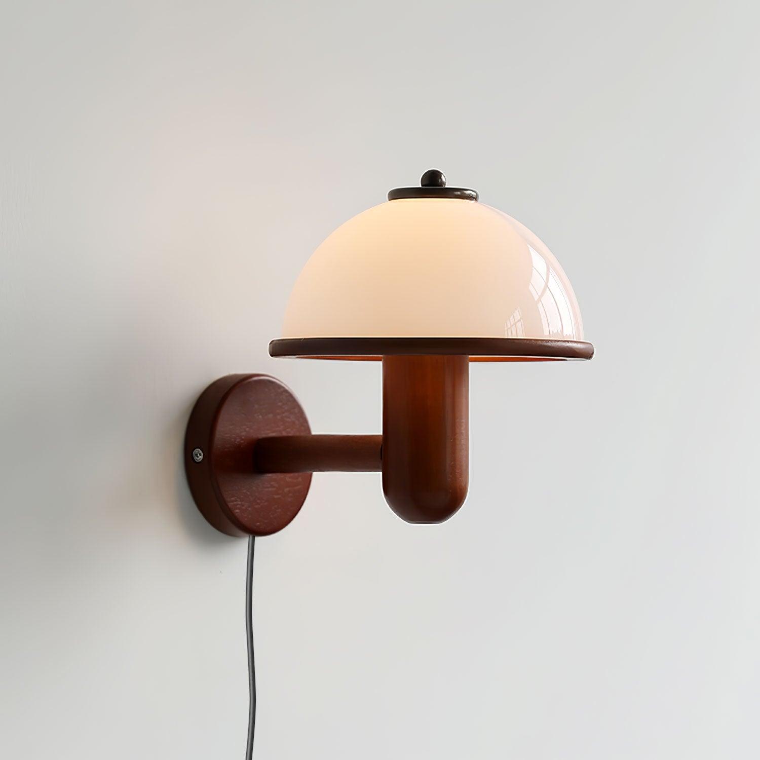BoisLume Wall Light Wood Mushroom Style