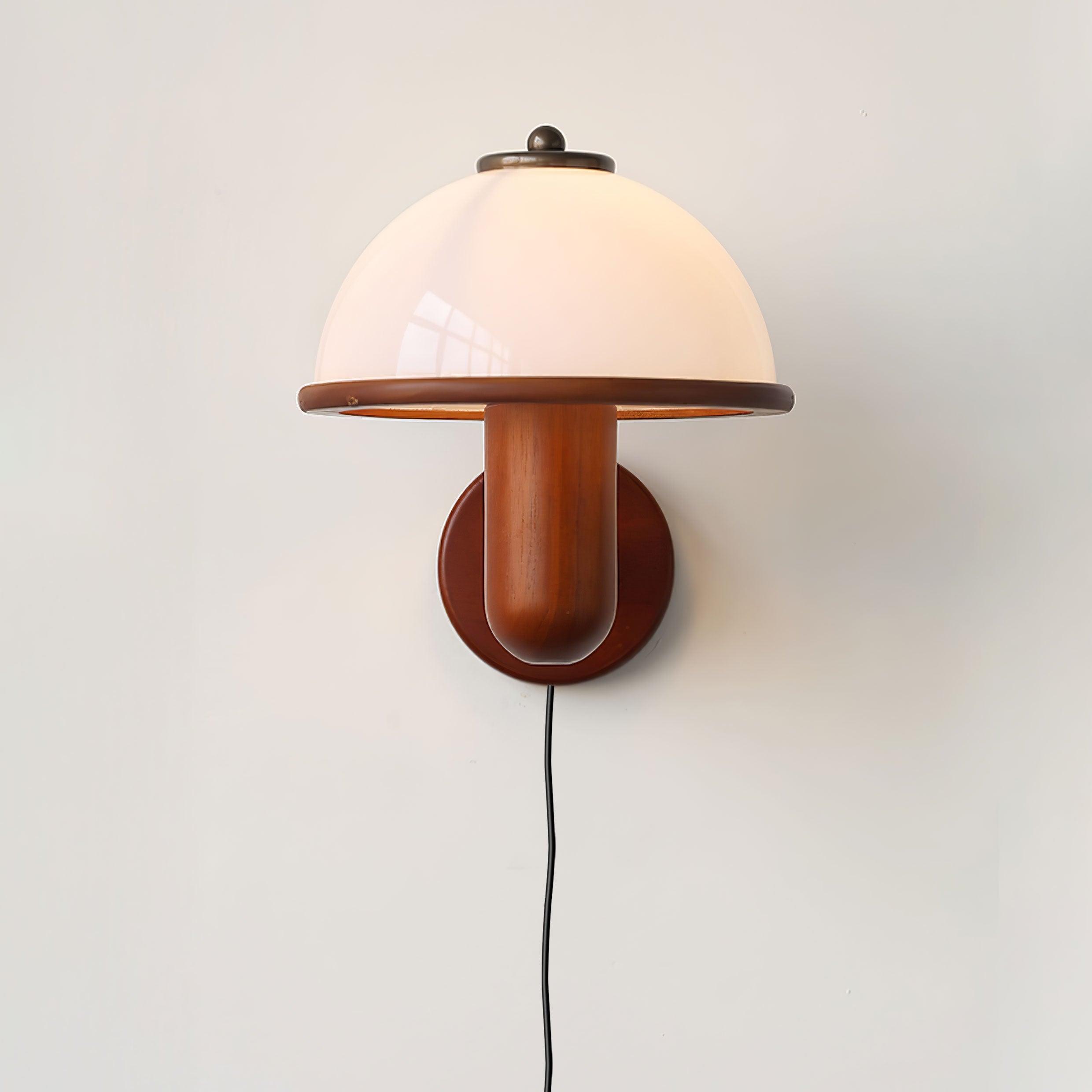 BoisLume Applique Murale Bois Style Champignon