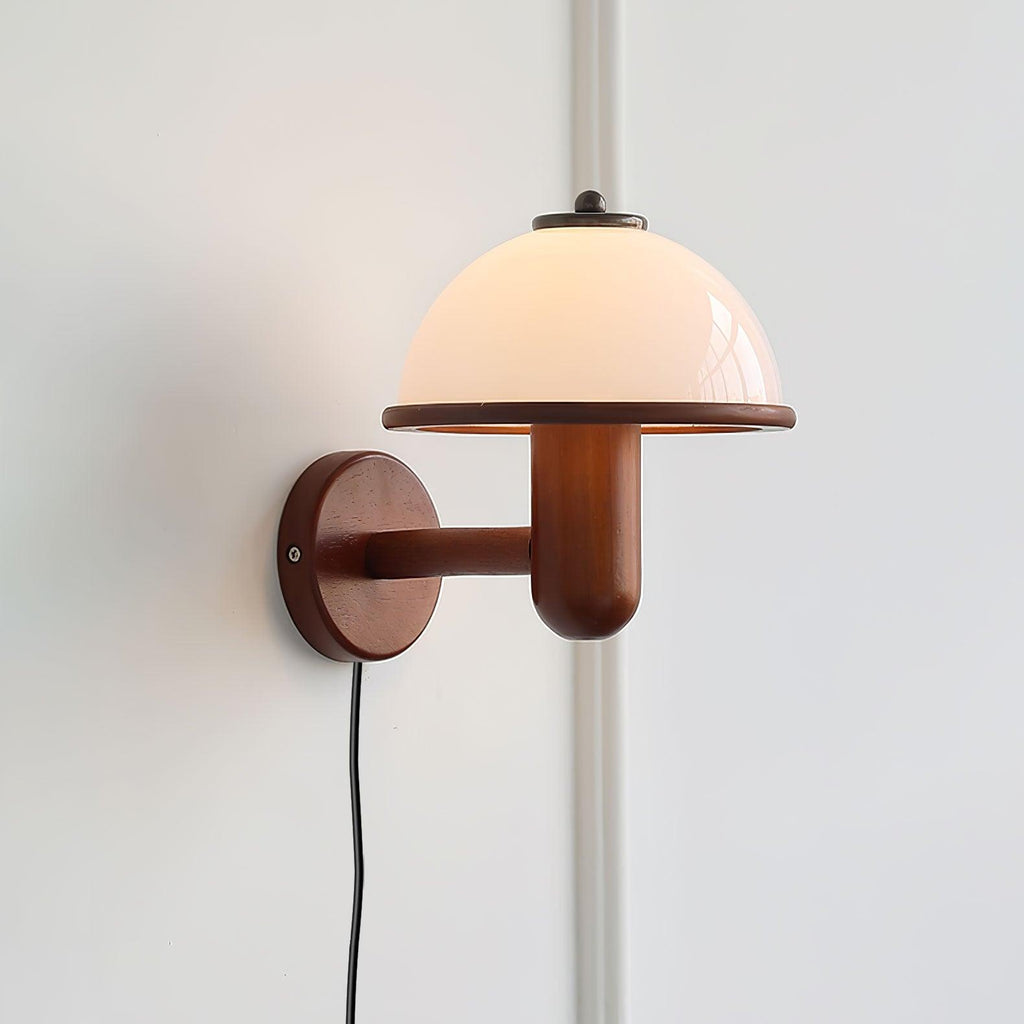 BoisLume Wall Light Wood Mushroom Style