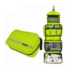 Hanging Travel Toiletry Organizer Bag with Metal Hook, Water-Resistant, Foldable, 24x15x10 cm