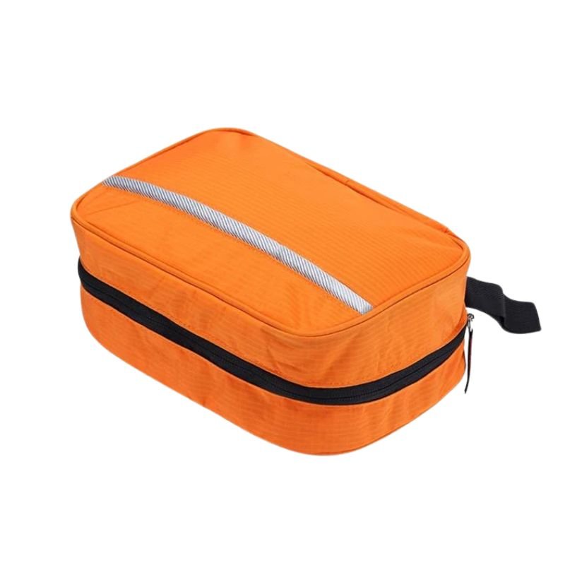 Hanging Travel Toiletry Organizer Bag with Metal Hook, Water-Resistant, Foldable, 24x15x10 cm