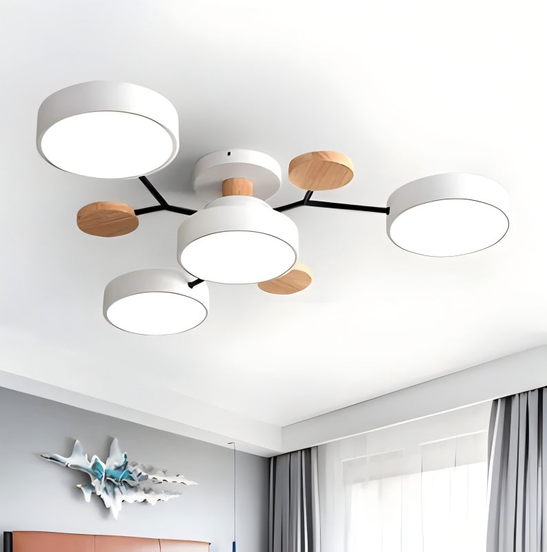 NordLume Modern LED Acrylic Ceiling Light for Living Room and Bedroom