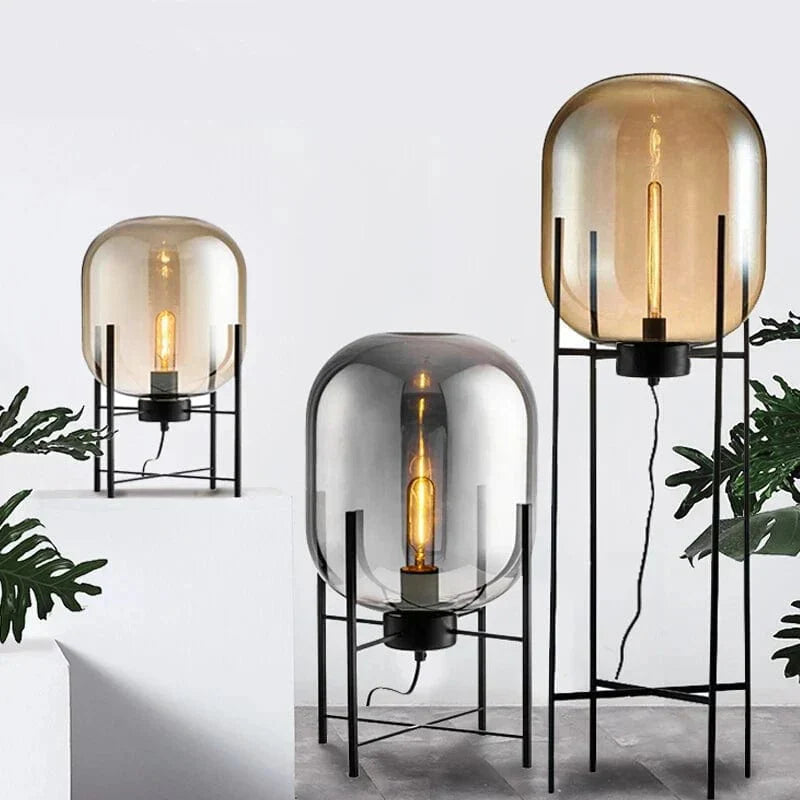 Fuméria Table Lamp Smoked Glass Modern Minimalist Design