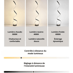 Luméra Arc Élégant Lampadaire LED Moderne Télécommandé