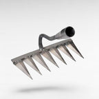 RootMaster Stainless Steel Garden Weeding Rake for Soil Cultivation