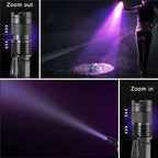 Professional UV Detection Flashlight - 395nm Ultraviolet Inspection Lamp