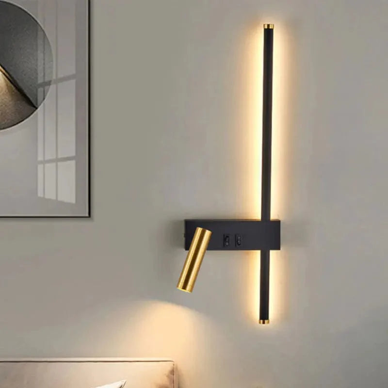 Velunis Applique Murale LED de Lecture Moderne Double Faisceau