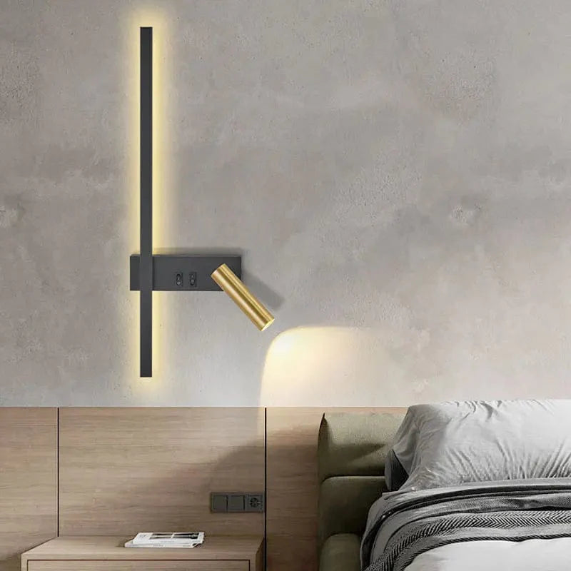 Velunis Applique Murale LED de Lecture Moderne Double Faisceau