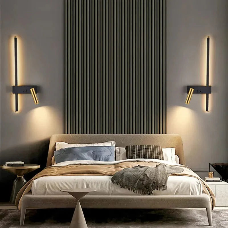 Velunis Applique Murale LED de Lecture Moderne Double Faisceau
