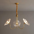 LotusDoré Suspension Elegant Floral Glass Light