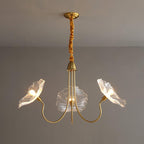 LotusDoré Suspension Elegant Floral Glass Light