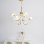 LotusDoré Suspension Elegant Floral Glass Light
