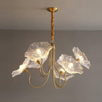 LotusDoré Suspension Elegant Floral Glass Light