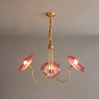 LotusDoré Suspension Elegant Floral Glass Light