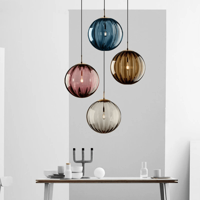 Veralya Modern Scandinavian Design Smoked Glass Pendant Light