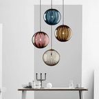 Veralya Modern Scandinavian Design Smoked Glass Pendant Light
