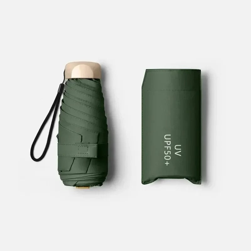 Compact Pocket Weather Shield Umbrella - UV Blocking Lightweight Travel