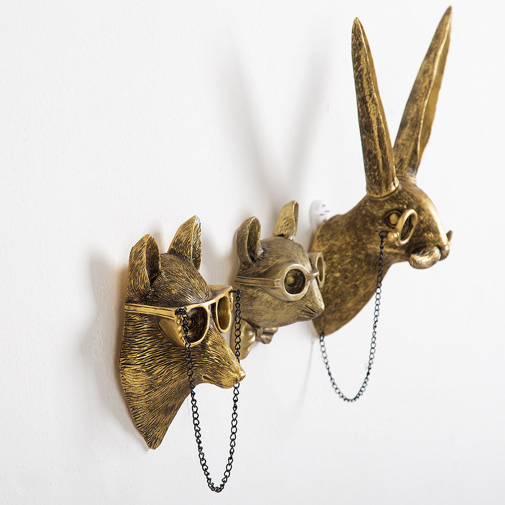 Orvani Animal Head Wall Decoration in Resin