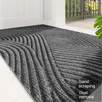 Silvéra Tapis de Porte Antidérapant Absorbant Moderne