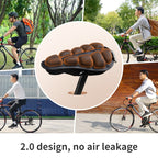 RideCloud Ergonomic Bike Seat Cushion with Shock-Absorbing Comfort Pad