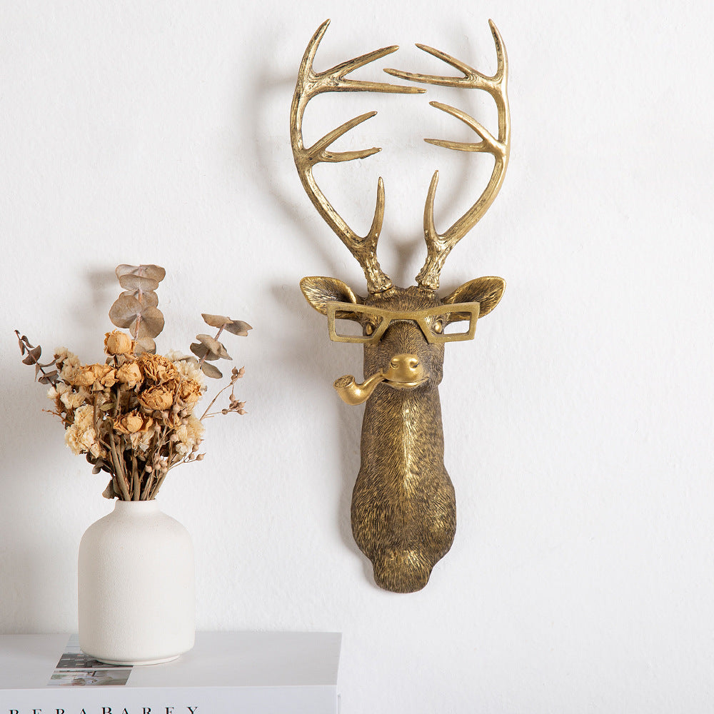 Orvani Animal Head Wall Decoration in Resin