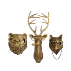 Orvani Animal Head Wall Decoration in Resin