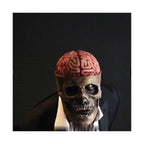 Articulated Skull Full Head Latex Mask with Movable Jaw – Halloween Costume Accessory