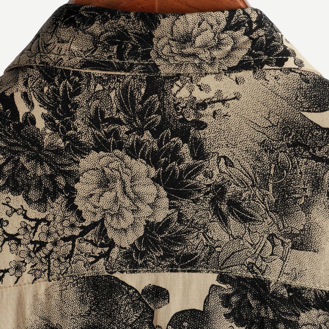 Briarhaven Floral Short Sleeve Shirt for Men Lightweight Summer Shirt