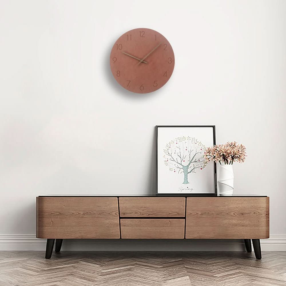 Nordic Silent Wooden Wall Clock 29 cm