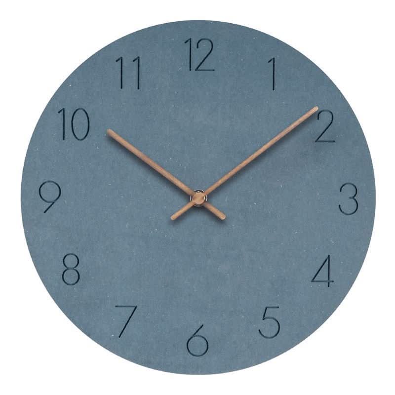 Nordic Silent Wooden Wall Clock 29 cm