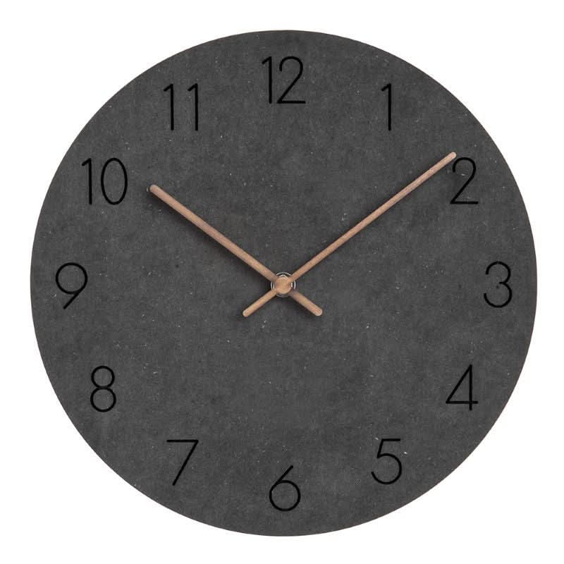 Nordic Silent Wooden Wall Clock 29 cm
