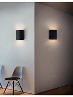 SculptAura Modern Resin LED Wall Sconce for Living Room and Hallway