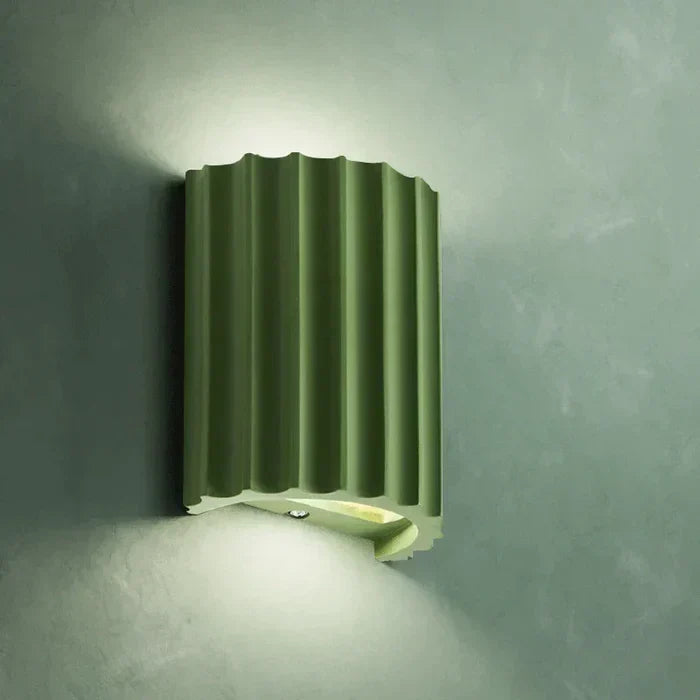 SculptAura Modern Resin LED Wall Sconce for Living Room and Hallway