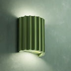 SculptAura Modern Resin LED Wall Sconce for Living Room and Hallway