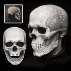 Articulated Skull Face Mask with Movable Jaw - Halloween & Cosplay Costume Accessory